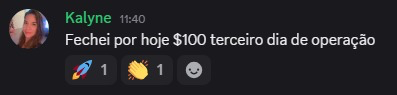 Resultado no terceiro dia